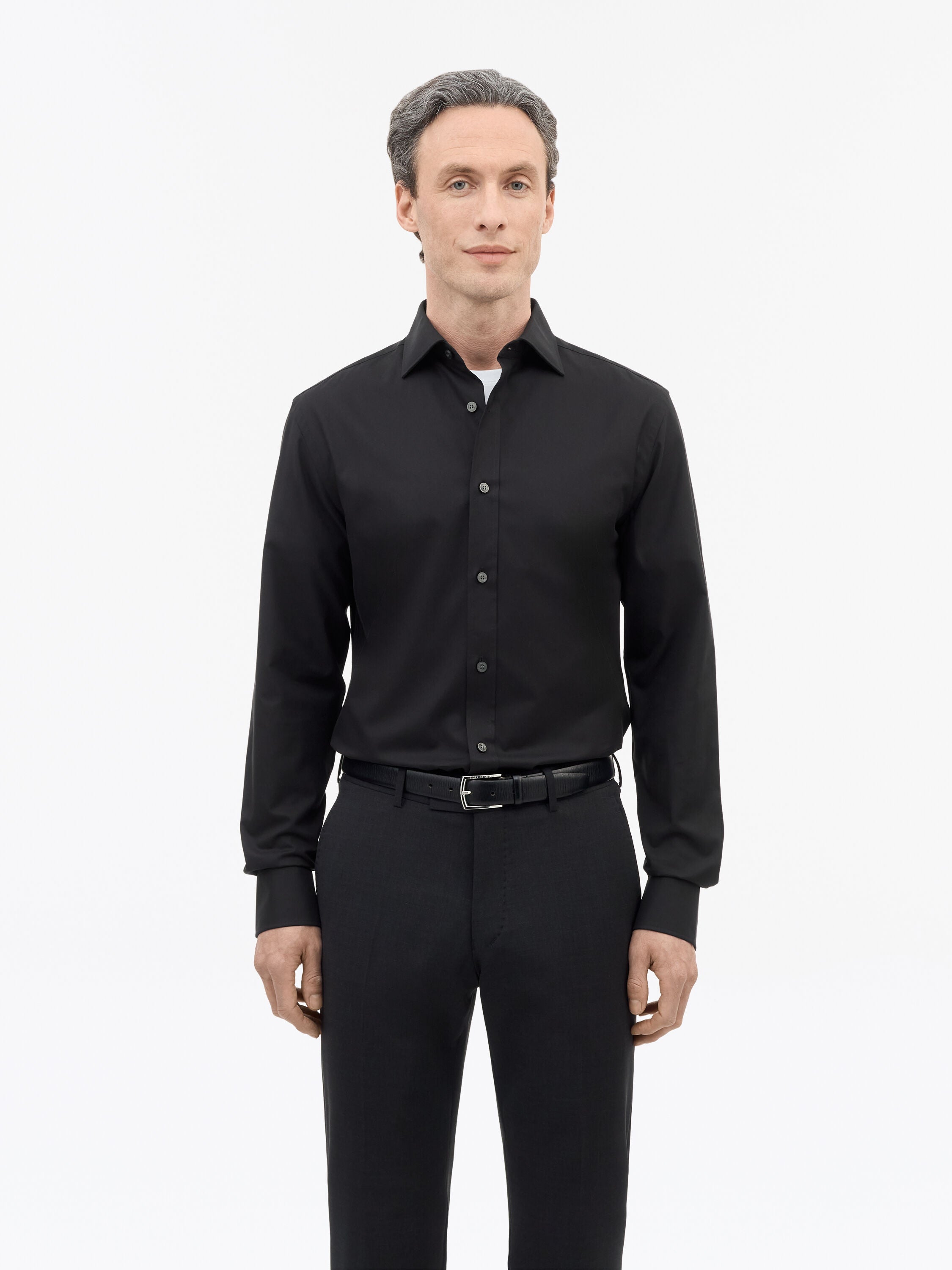 Shop Adley C Shirt in Black from Tiger of Sweden 111022 050 | eightywingold | An official brand partner of Tiger of Sweden