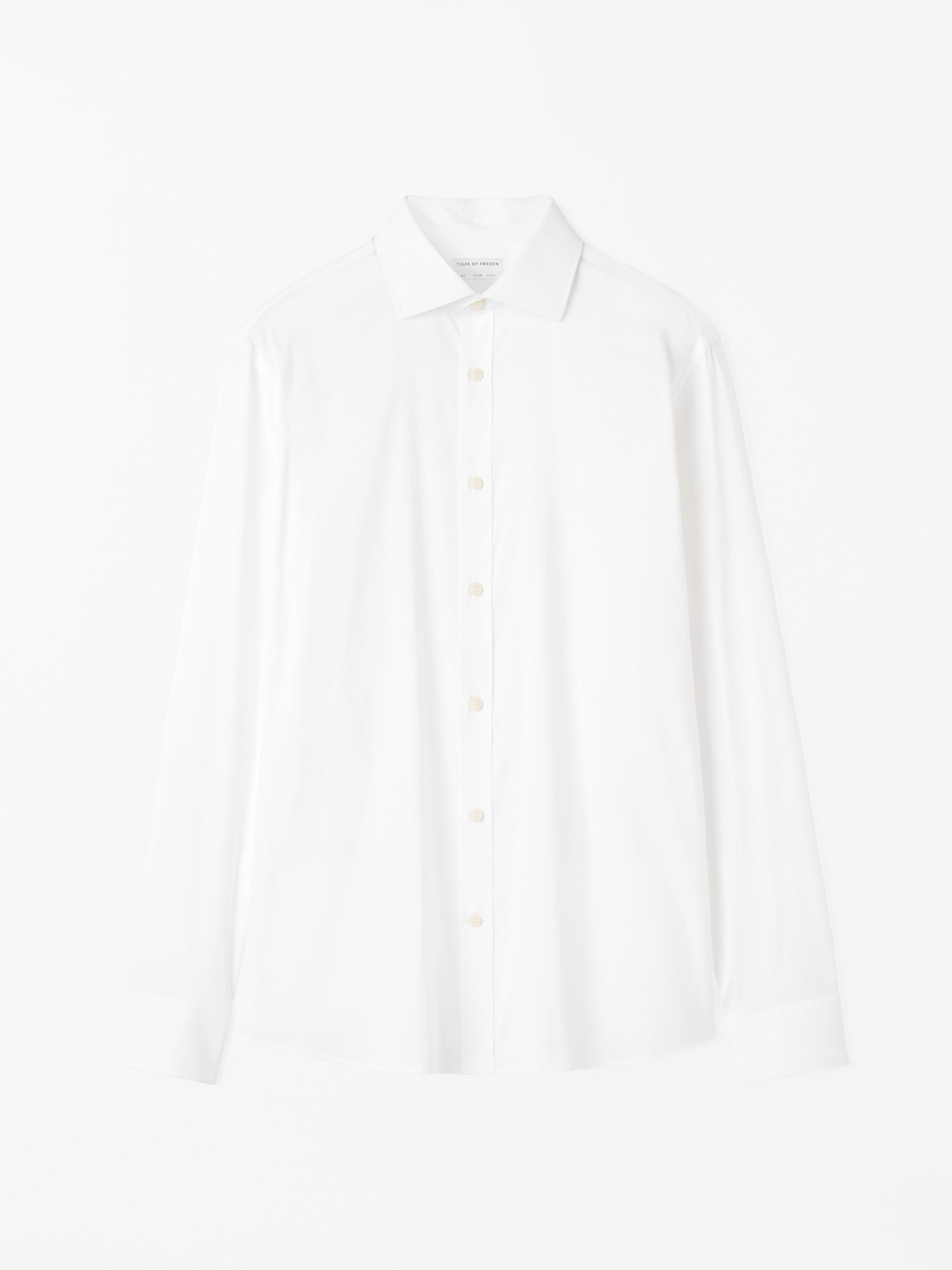 Shop Adley C Shirt in White from Tiger of Sweden 111022 090 | eightywingold | An official brand partner of Tiger of Sweden