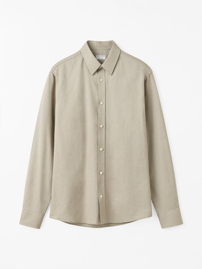 TIGER OF SWEDEN Spenser oxford cotton shirt in Vintage Beige from eightywingold