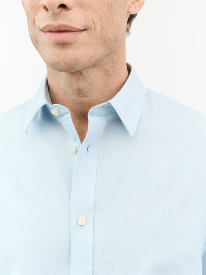 TIGER OF SWEDEN Spenser Oxford Business Shirt in Light Blue on eightywingold