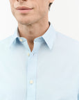 TIGER OF SWEDEN Spenser Oxford Business Shirt in Light Blue on eightywingold