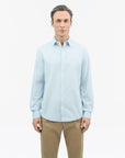 TIGER OF SWEDEN Spenser Oxford Business Shirt in Light Blue on eightywingold