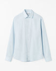 TIGER OF SWEDEN Filbrodie formal cotton-twill shirt with pointed collar in Light Blue from eightywingold