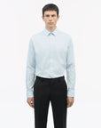 TIGER OF SWEDEN Light Blue Filbrodie shirt with French placket and extra-slim fit from eightywingold