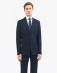 TIGER OF SWEDEN Midnight Blue Justin blazer with wide lapels and AMF stitching from eightywingold in Canada