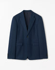 TIGER OF SWEDEN Justin linen blazer in Midnight Blue with sharp silhouette from eightywingold in Canada