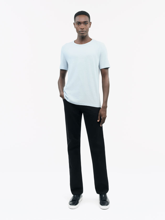 TIGER OF SWEDEN Olaf L hip-length slim-fit t-shirt in Light Blue from eightywingold