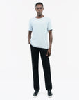 TIGER OF SWEDEN Olaf L hip-length slim-fit t-shirt in Light Blue from eightywingold