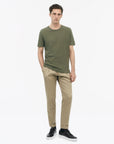 TIGER OF SWEDEN Olaf L hip-length slim-fit t-shirt in Dusty Green from eightywingold