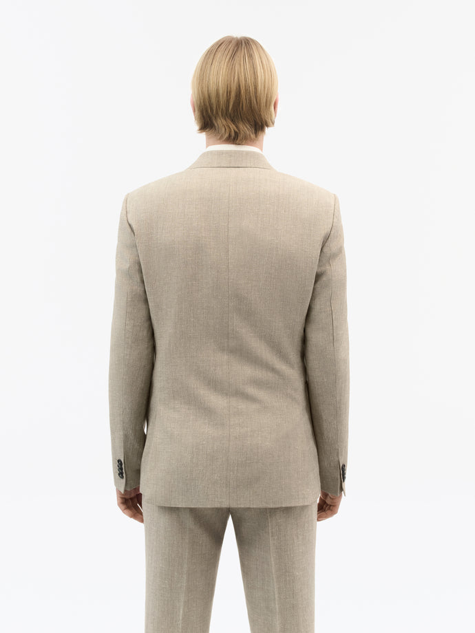 TIGER OF SWEDEN tailored Justin blazer in linen blend with welt pockets from eightywingold