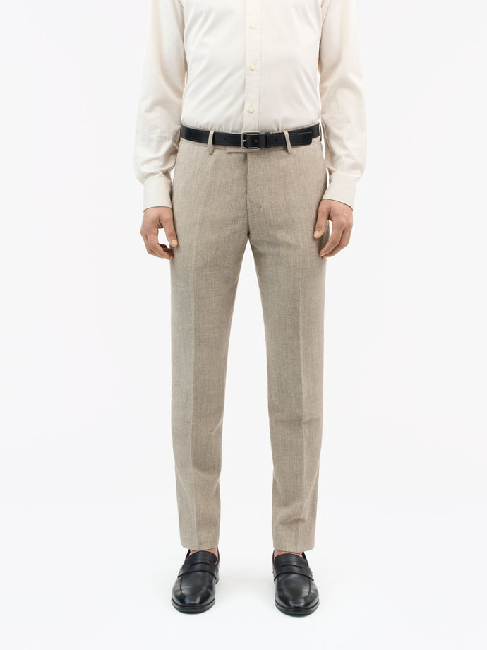 TIGER OF SWEDEN back view of unlined Tenuta trousers with jet pockets from eightywingold