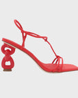CAVERLEY Coco Heel in Flame Red 23S523C Flame Red FROM EIGHTYWINGOLD - OFFICIAL BRAND PARTNER