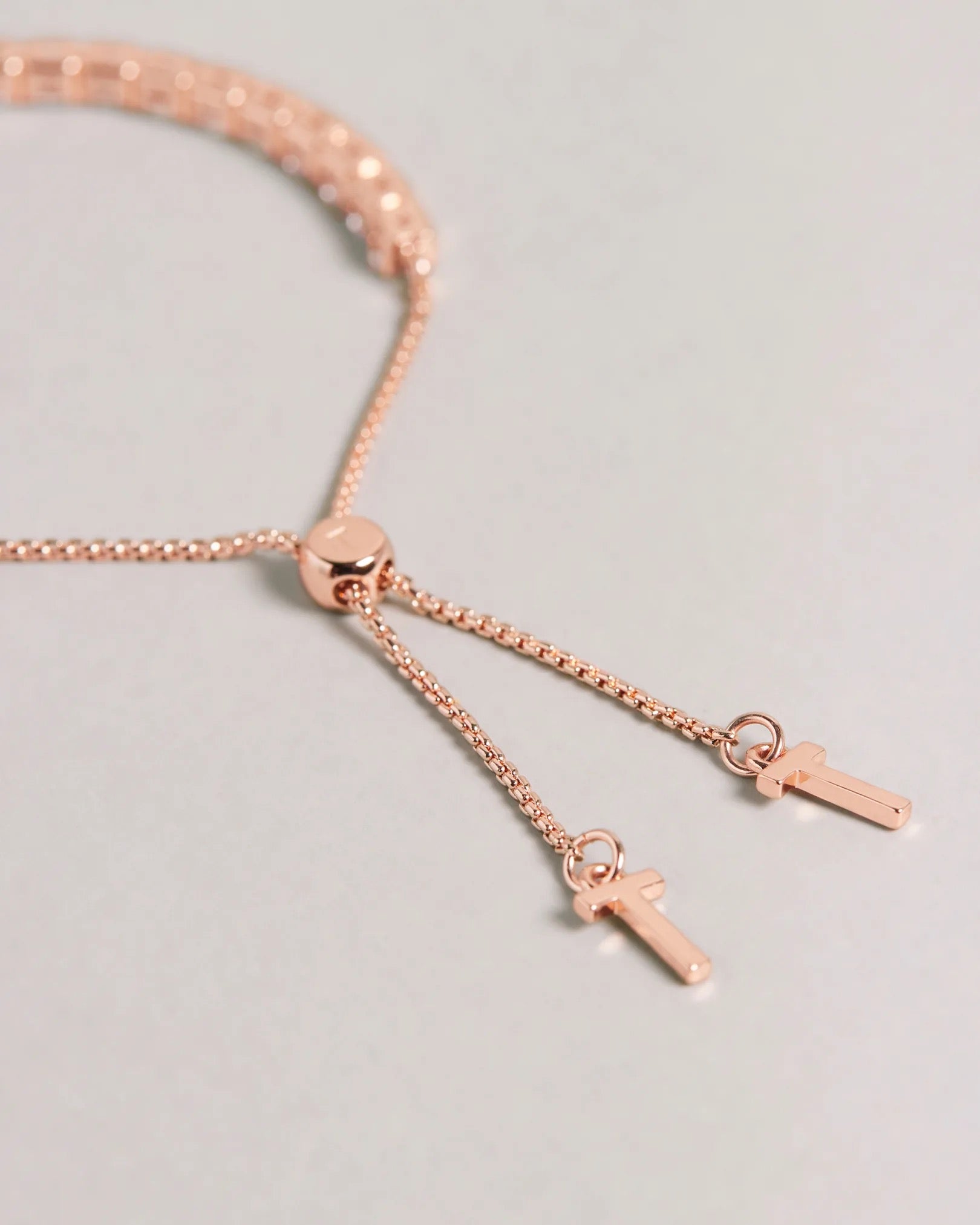 TED BAKER Melrah Icon Crystal Slider Bracelet in Rose Gold 226209 | eightywingold - Official brand partner of Ted Baker