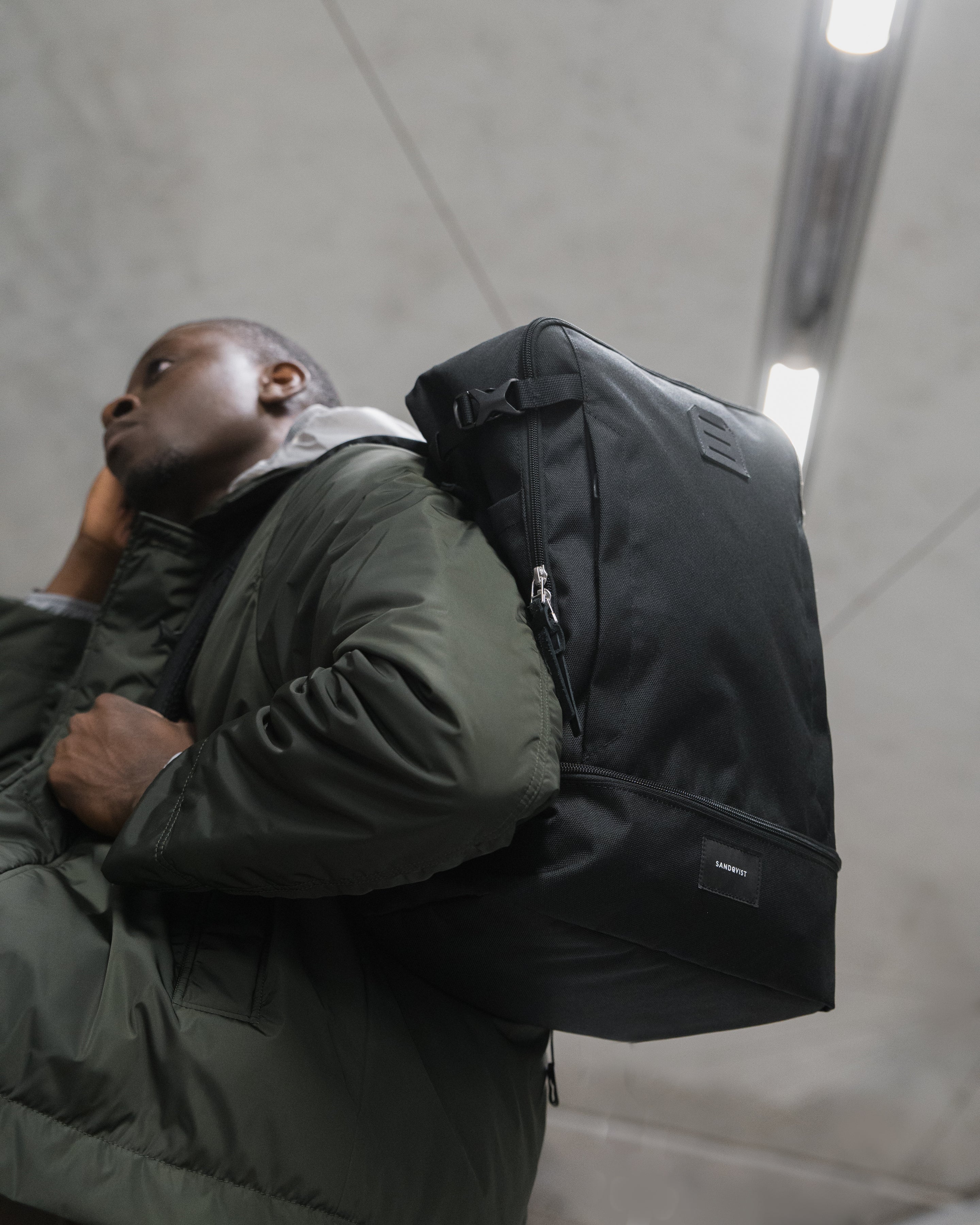 Sandqvist Alde Backpack in Black SQA2179 | Shop from eightywingold an official brand partner for Sandqvist Canada and US.