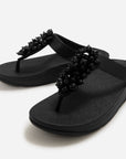 Fino Bead-Cluster Toe-Post Sandals