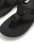 Lulu Marbled-Stone Toe-Post Sandals