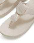 Lulu Marbled-Stone Toe-Post Sandals