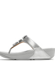 Lulu Ultra-Jewel Metallic Toe-Post Sandals