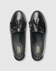 GH BASS Esther Kiltie Tassel Weejuns Loafer in Black BAX1W005 | Shop from eightywingold an official brand partner for GH Bass Canada and US.