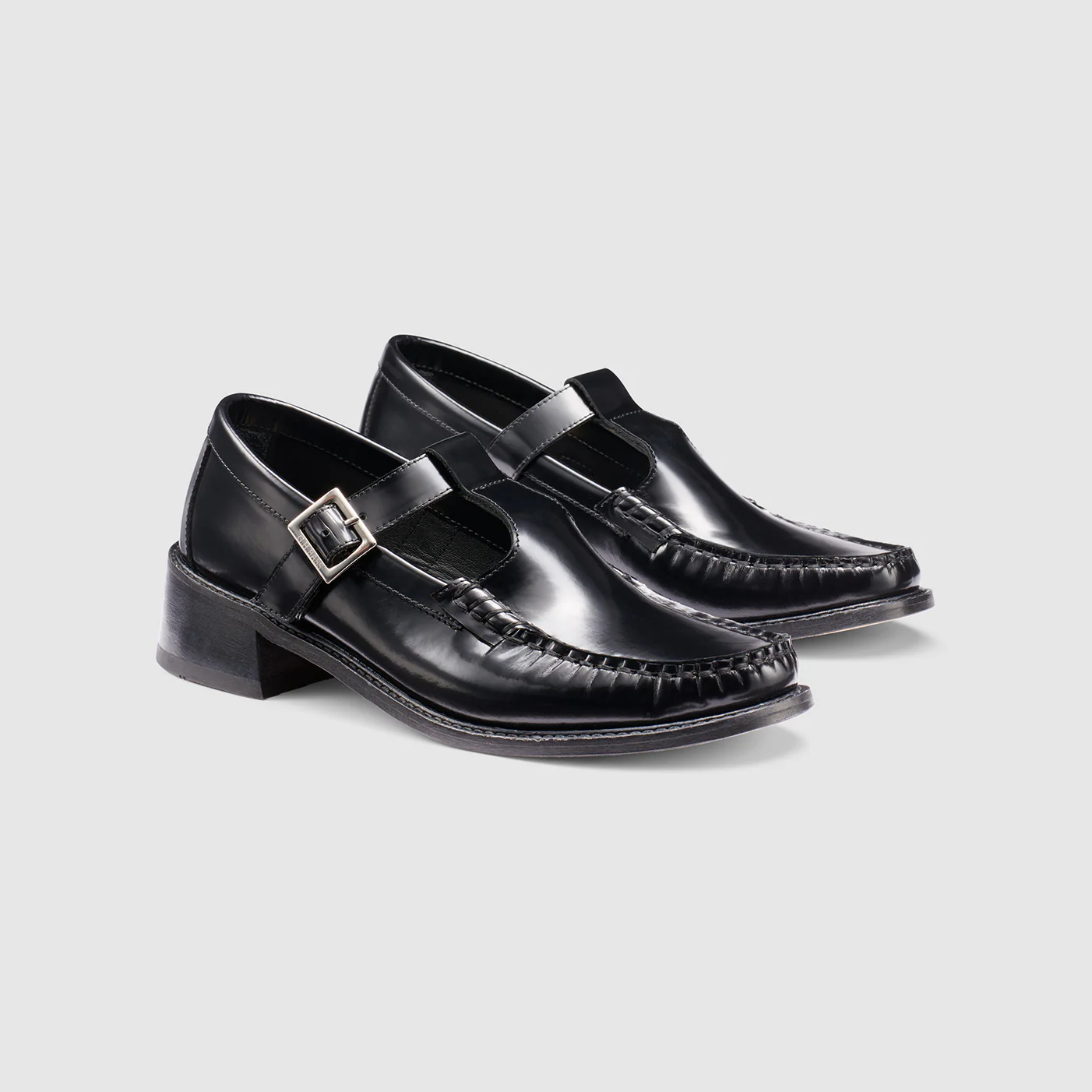 G.H.BASS Leather Mary Jane Loafers