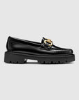 GH BASS Lianna Super Bit Super Lug Weejuns Loafer in Black BAX4W931 | Shop from eightywingold an official brand partner for GH Bass Canada and US.