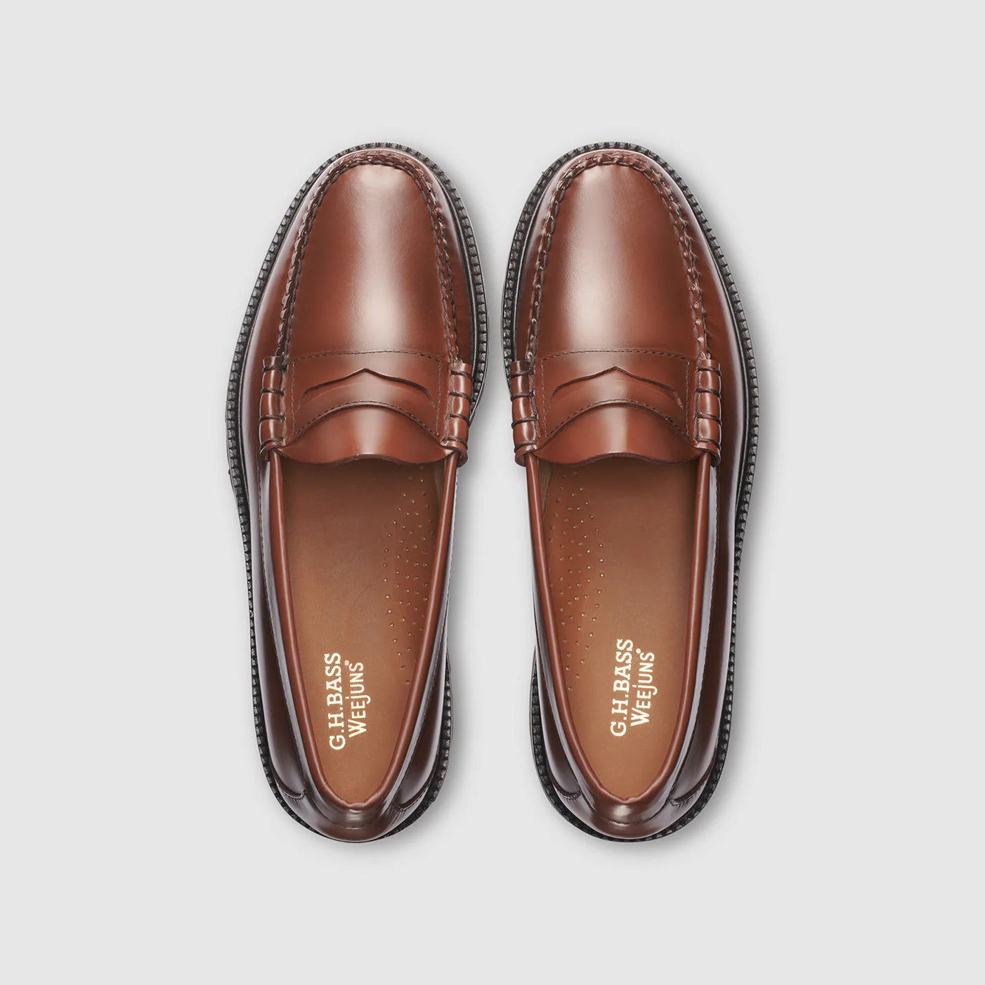 GH BASS Larson Lug Weejuns Loafer in Whiskey | eightywingold