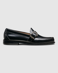 GH BASS Maverick Buckle Weejun Loafer in Black BAZ4W497 | Shop from eightywingold an official brand partner for GH Bass Canada and US.