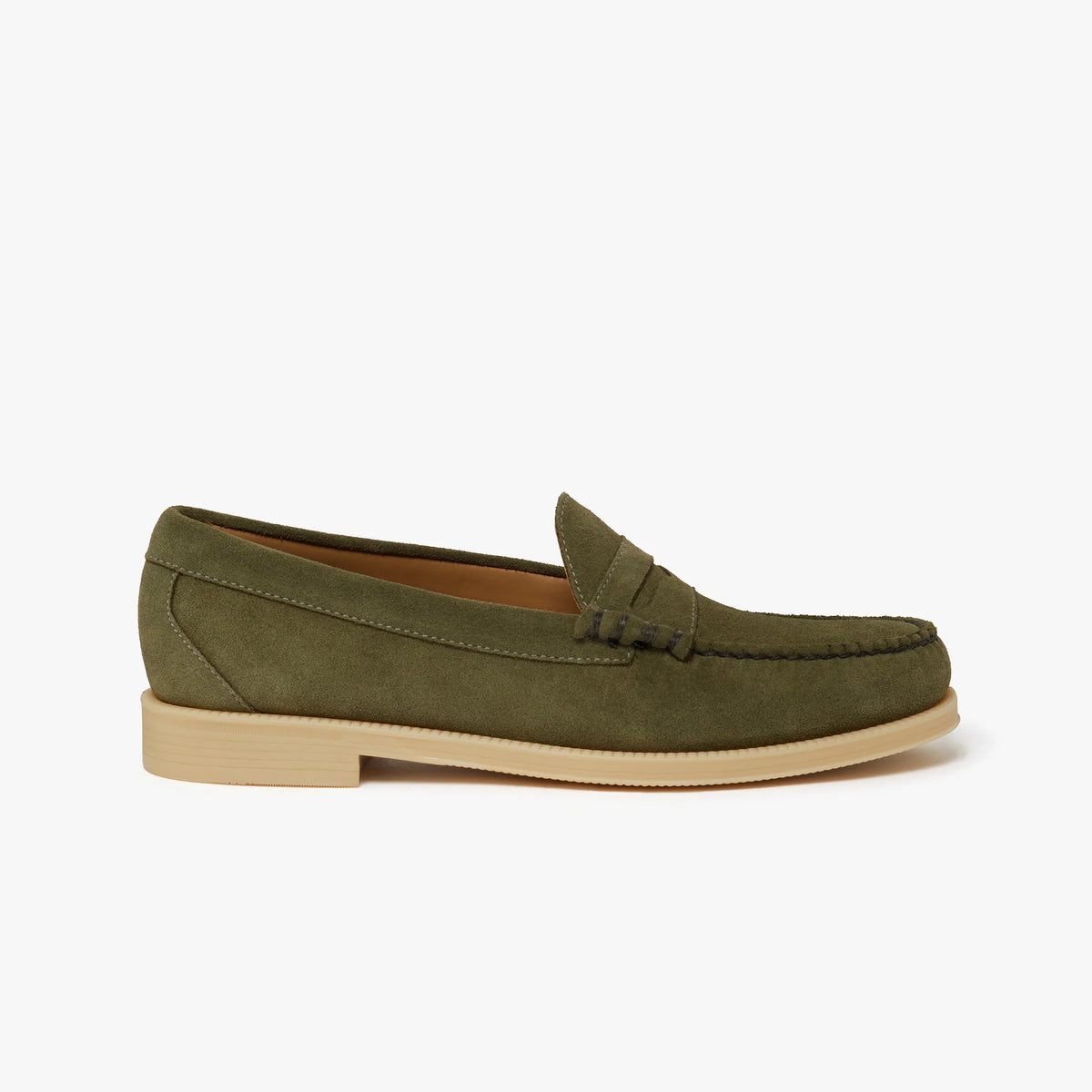 GH BASS Larson Easy Suede Weejuns Loafer in Green Suede