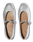 Delicato Pearls-And-Crystal Soft Leather Ballerinas