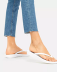 FITFLOP Iqushion Ergonomic Flip-Flops in White E54 | Shop from eightywingold an official brand partner for Fitflop Canada and US.