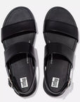 GRACIE Leather Back-Strap Sandals in Black
