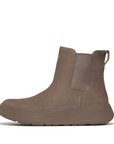 FITFLOP F-Mode Suede Flatform Chelsea Boots in Grey FK3 | Shop from eightywingold an official brand partner for Fitflop Canada and US.