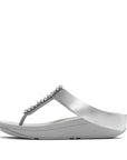 Fino Pearls-And-Crystal Toe-Post Sandals