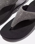 LULU Shimmerlux Toe-Post Sandals in Pewter