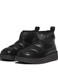 FITFLOP Gen-FF Padded Soft Leather Booties in Black IE1 | Shop from eightywingold an official brand partner for Fitflop Canada and US.
