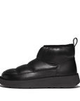 FITFLOP Gen-FF Padded Soft Leather Booties in Black IE1 | Shop from eightywingold an official brand partner for Fitflop Canada and US.