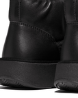 FITFLOP Gen-FF Padded Soft Leather Booties in Black IE1 | Shop from eightywingold an official brand partner for Fitflop Canada and US.