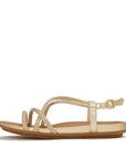 Gracie Crystal Strappy Back-Strap Sandals