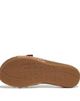 FITFLOP Iqushion Adjustable Buckle Leather Slides in Light Brown HF1 | Shop from eightywingold an official brand partner for Fitflop Canada and US.