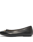 DELICATO Bow Soft Leather Ballerinas