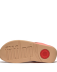 FITFLOP Lulu Leather Toe Post in Rosy Coral I88 | Shop from eightywingold an official brand partner for Fitflop Canada and US.