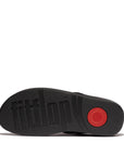 Shop FitFlop IBO 001 All Black sandals in Canada – ergonomic women’s footwear with tonal detailing, cushioned support, and a minimalist look.