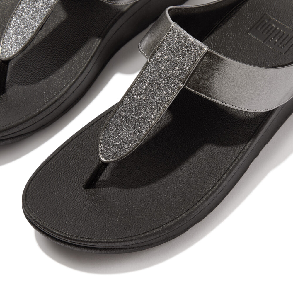 Pewter FitFlop IK5 054 women’s sandals with refined glitter flecks, cushioned Microwobbleboard™ sole, and natural arch support – perfect for Canadian style.