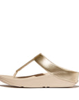 FINO Glitterdust Metallic Toe-Post Sandals in Platino