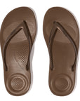 FITFLOP Iqushion Ergonomic Flip-Flops in Bronze E54 | Shop from eightywingold an official brand partner for Fitflop Canada and US.