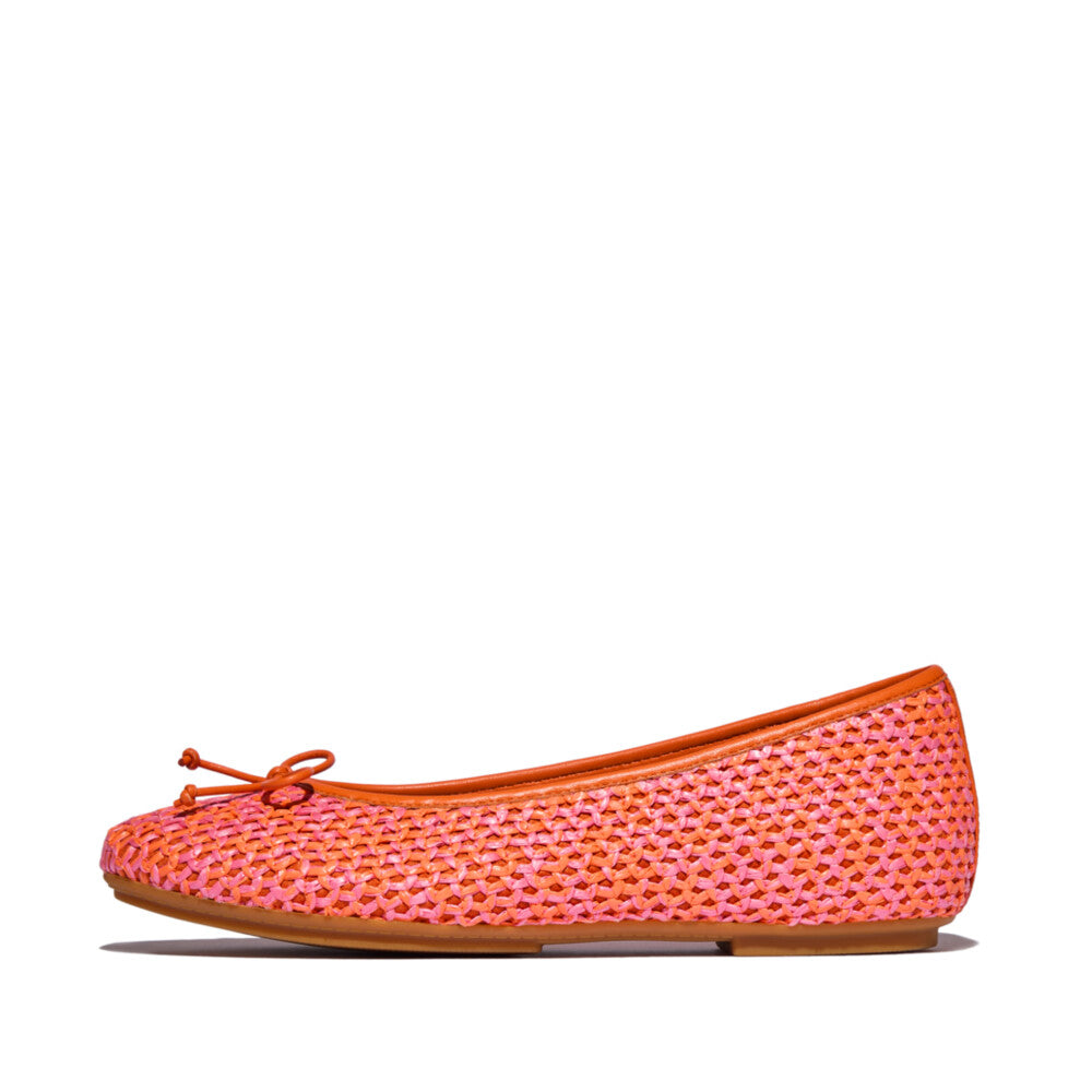 FITFLOP Satsuma Pink Perfect Mix Delicato ballerina flats with Dynamicush cushioning in Canada