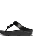 FitFlop Fino Beadie Button Metallic Sandals in Black IU1. Featuring a sleek toe-post design, sparkling bead embellishments & all-day comfort with Microwobbleboard™ midsoles. Shop now! Official FitFlop partner. Free shipping & returns in Canada.