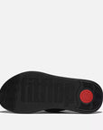 FITFLOP All Black ultra light chunky sole sandals with sleek comfort design in Canada
