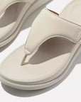 FITFLOP Paris Beige streamlined faux leather sandals with ergonomic design in Canada