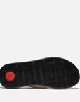 Sole view of Elegant Paris Beige FITFLOP flatforms in Canada with triple-density comfort and premium leather footbed